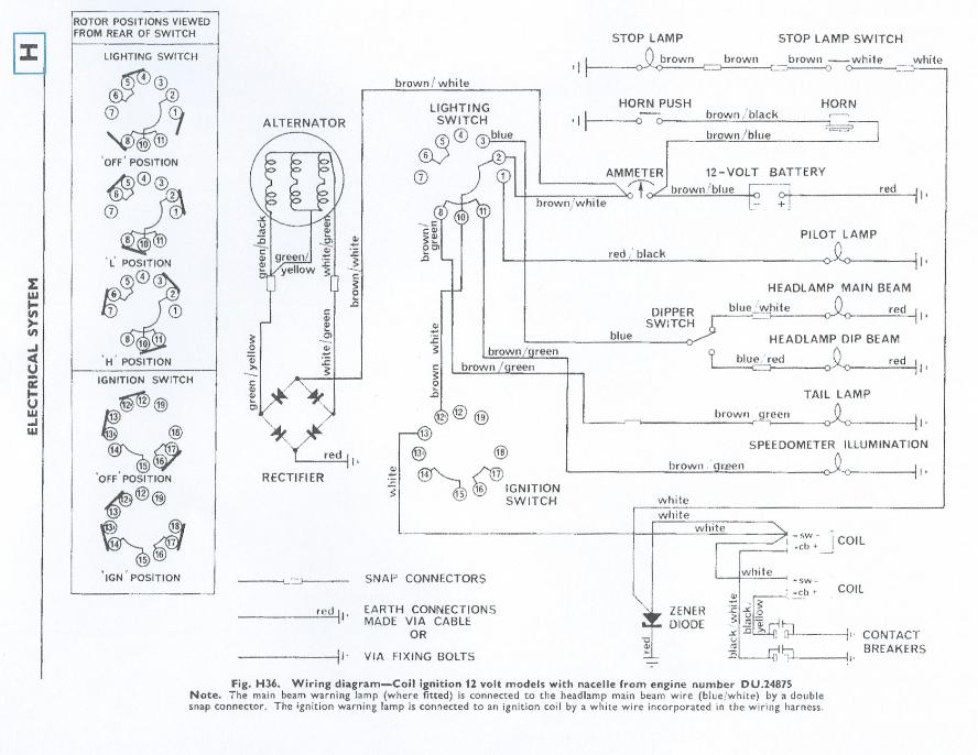Key Ignition Switch Wiring Diagram For 69 Triumph Bonneville from triumphbonneville120.co.uk